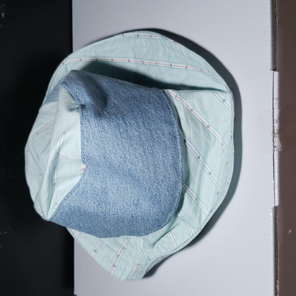 Bucket Hat Jeans and Cotton Nostalgia, white stitching
